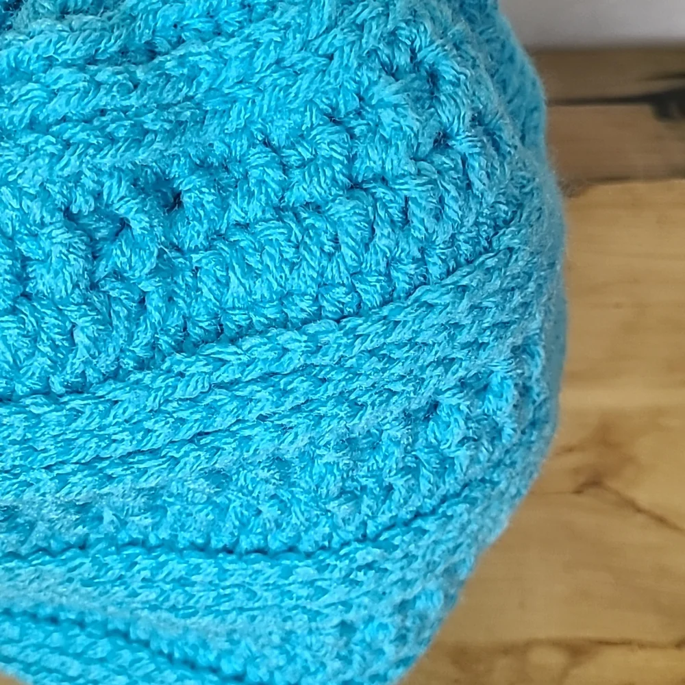 1️⃣7️⃣Handmade Winter Hat Blue-NEW
